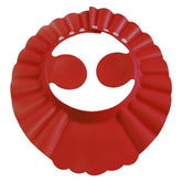 Kuber Industries Rubber Kids Adjustable Shower Cap For Wash Hair (Maroon) 54KM4196